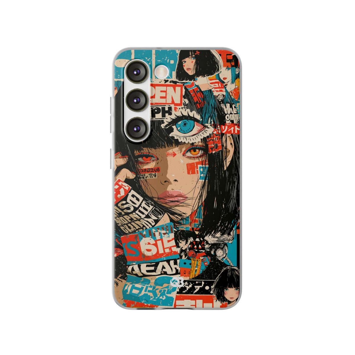 Shibuya Street Collage · Lite Phone Case for Samsung · Red