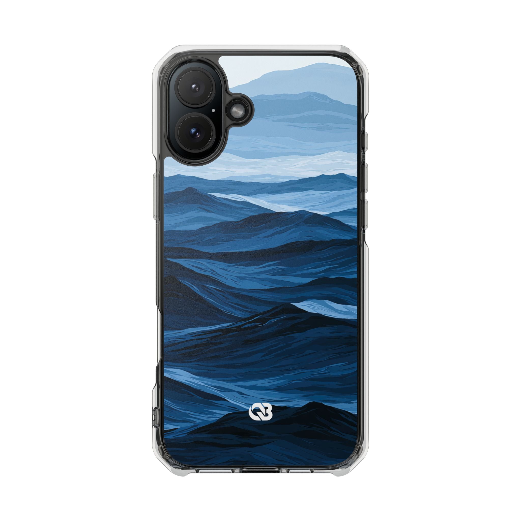Blue Impact MagSafe Phone Case for iPhone - Cobalt Ridge Tides