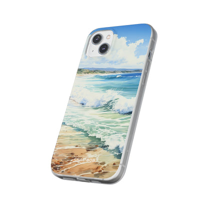 Foamy Wave Breeze iPhone 14 Plus Case - Soft