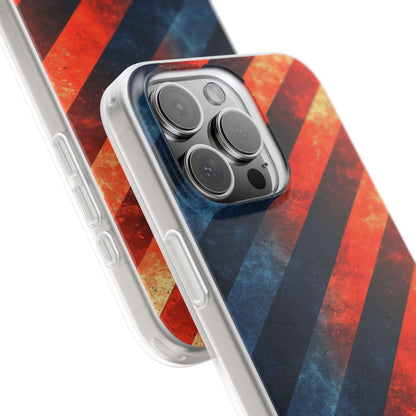 Diagonale Streifen Blaze iPhone 16 Pro Max Case - Soft