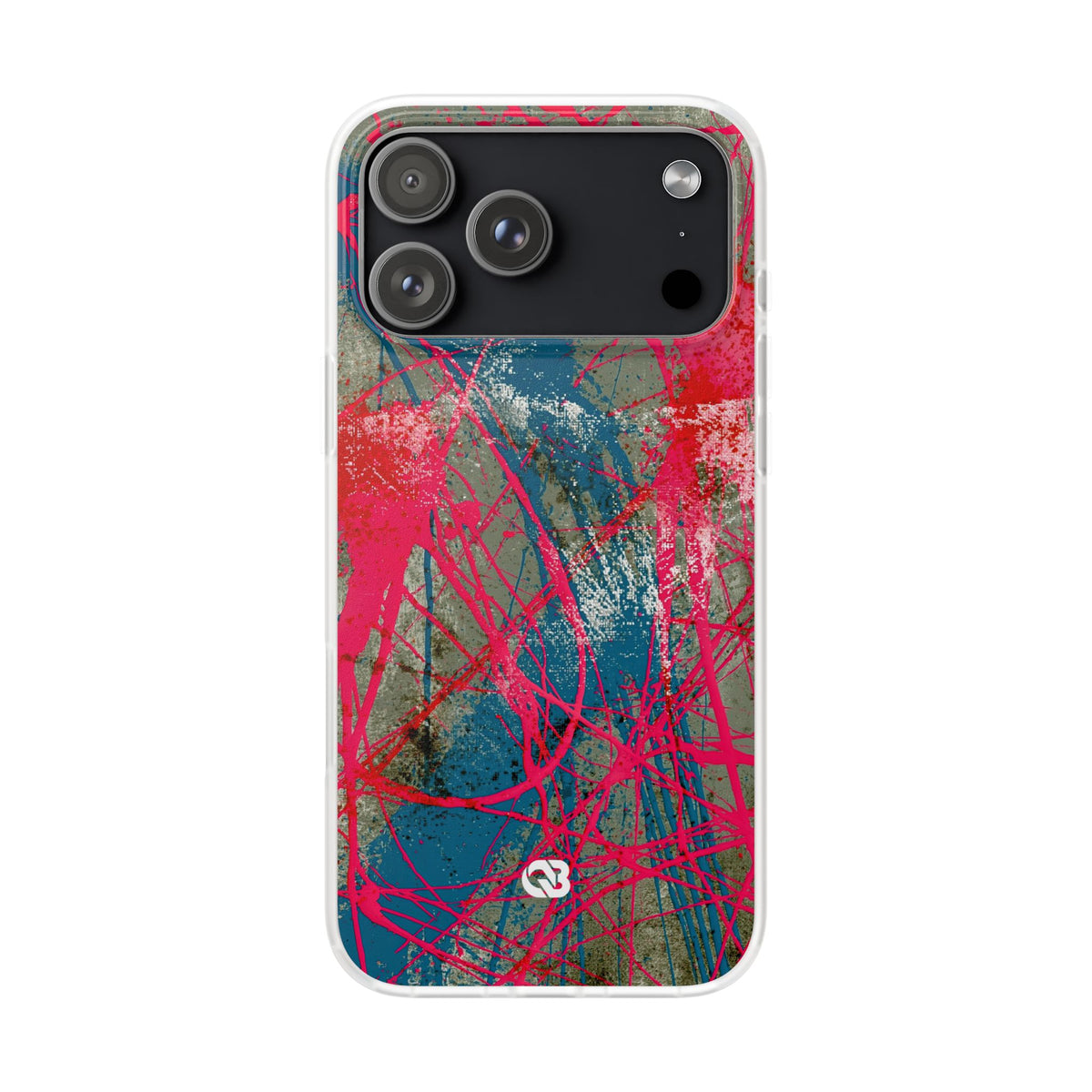 Neon Static Drip · Lite Phone Case for iPhone ·  Pink