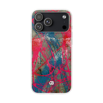 Neon Static Drip · Lite Phone Case for iPhone ·  Pink