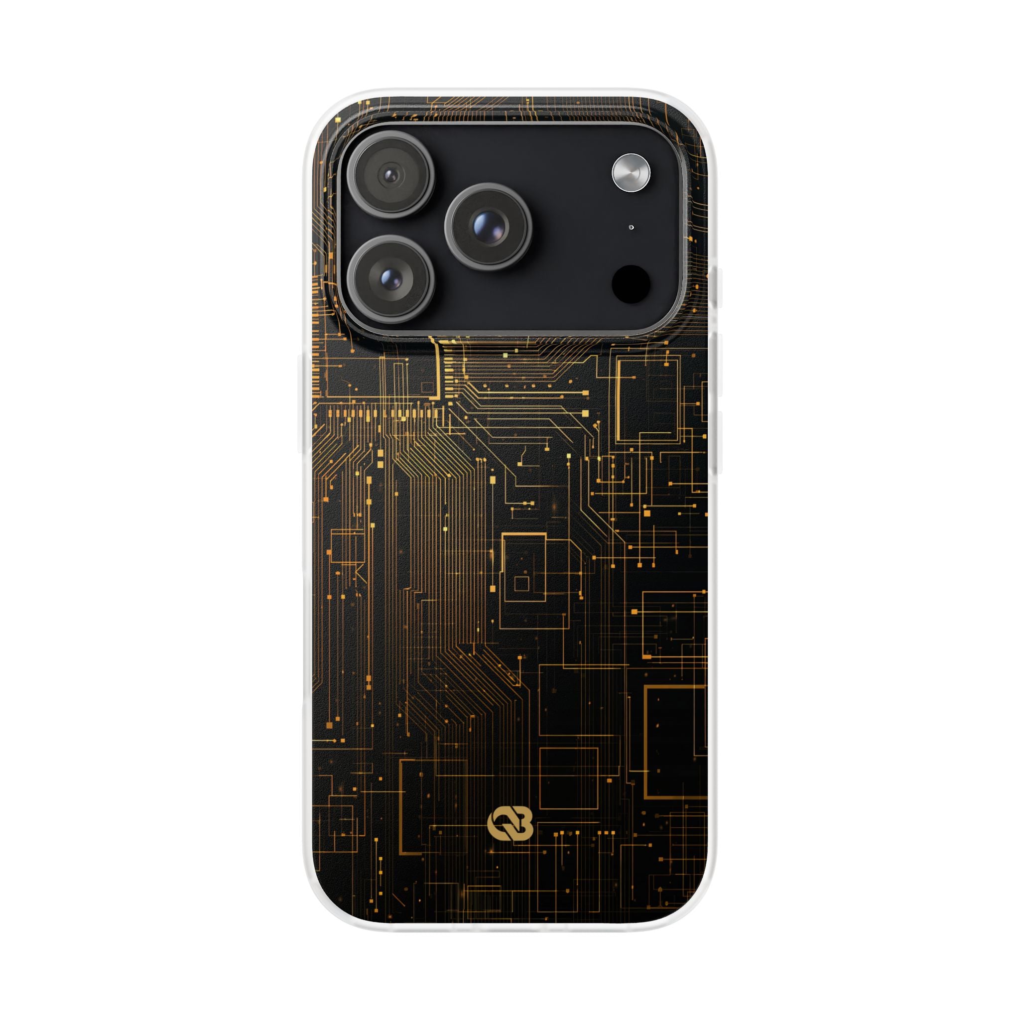 Gold Lite Phone Case for iPhone - Amber Core Mainframe