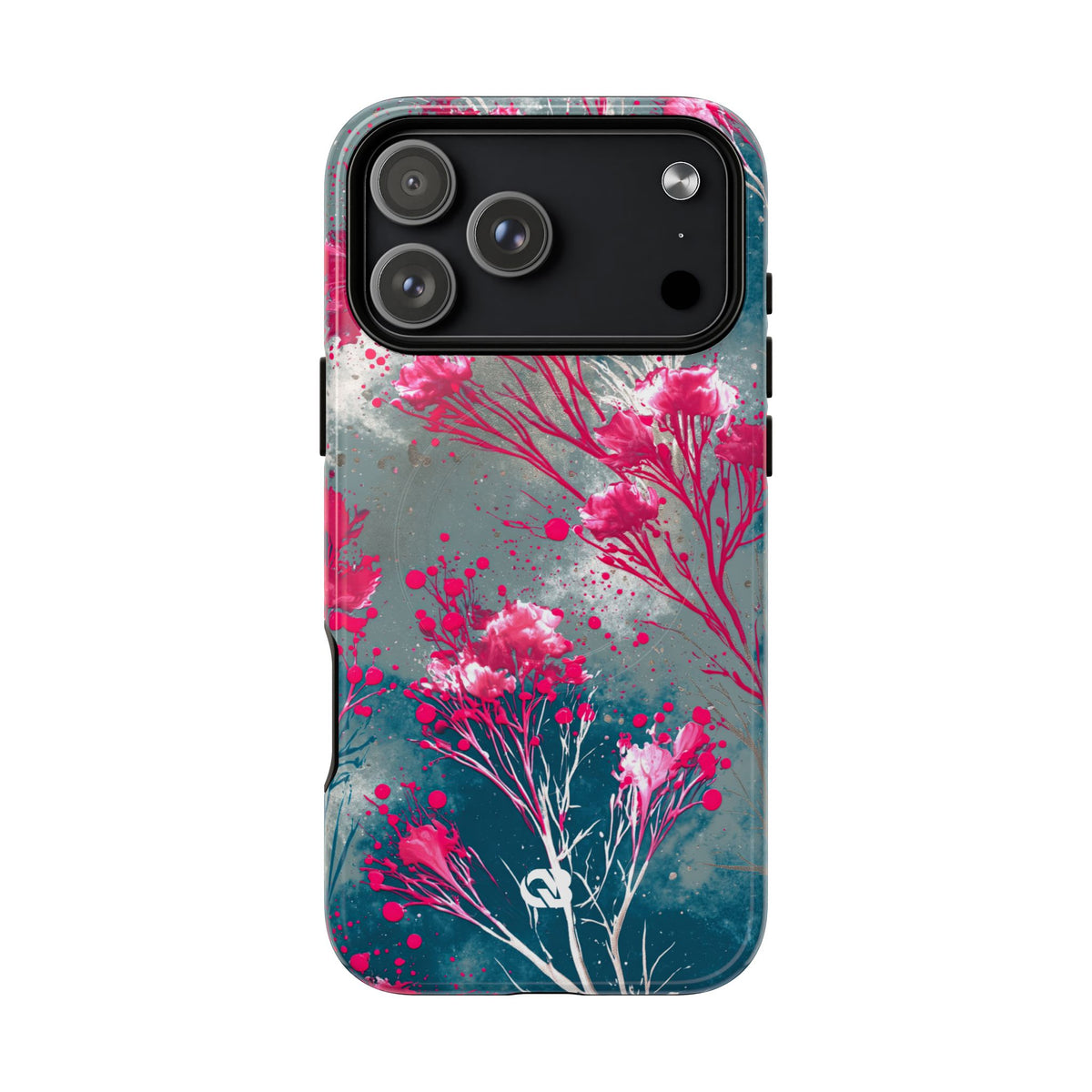 Cyber Blossom · Tough 2.0 Magnetic Phone Case for iPhone · Teal