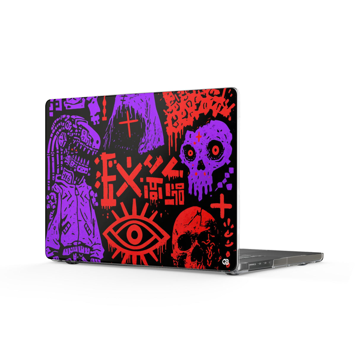 Underground Cyber Glyphs · Clear Hard Case for MacBook · Black