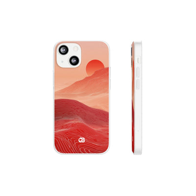 Crimson Dune Horizon · Lite Phone Case for iPhone ·  Red