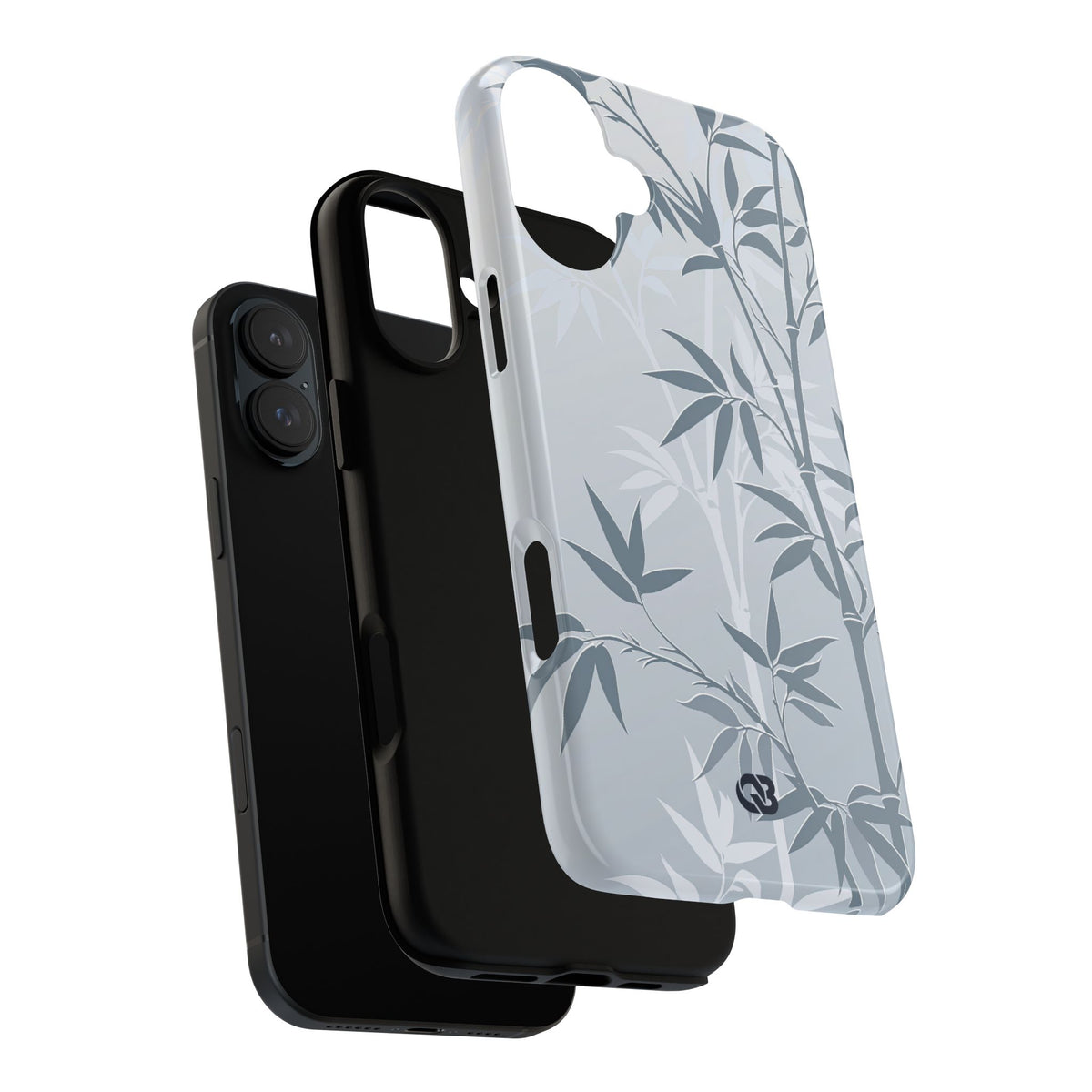 Misty Bamboo Grove · Tough Phone Case for iPhone · Blue
