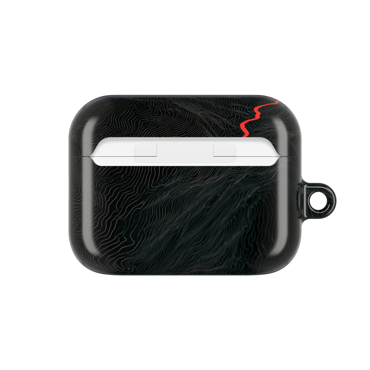 Crimson Ridge Pass · Hard Case for AirPods & AirPods Pro · Black