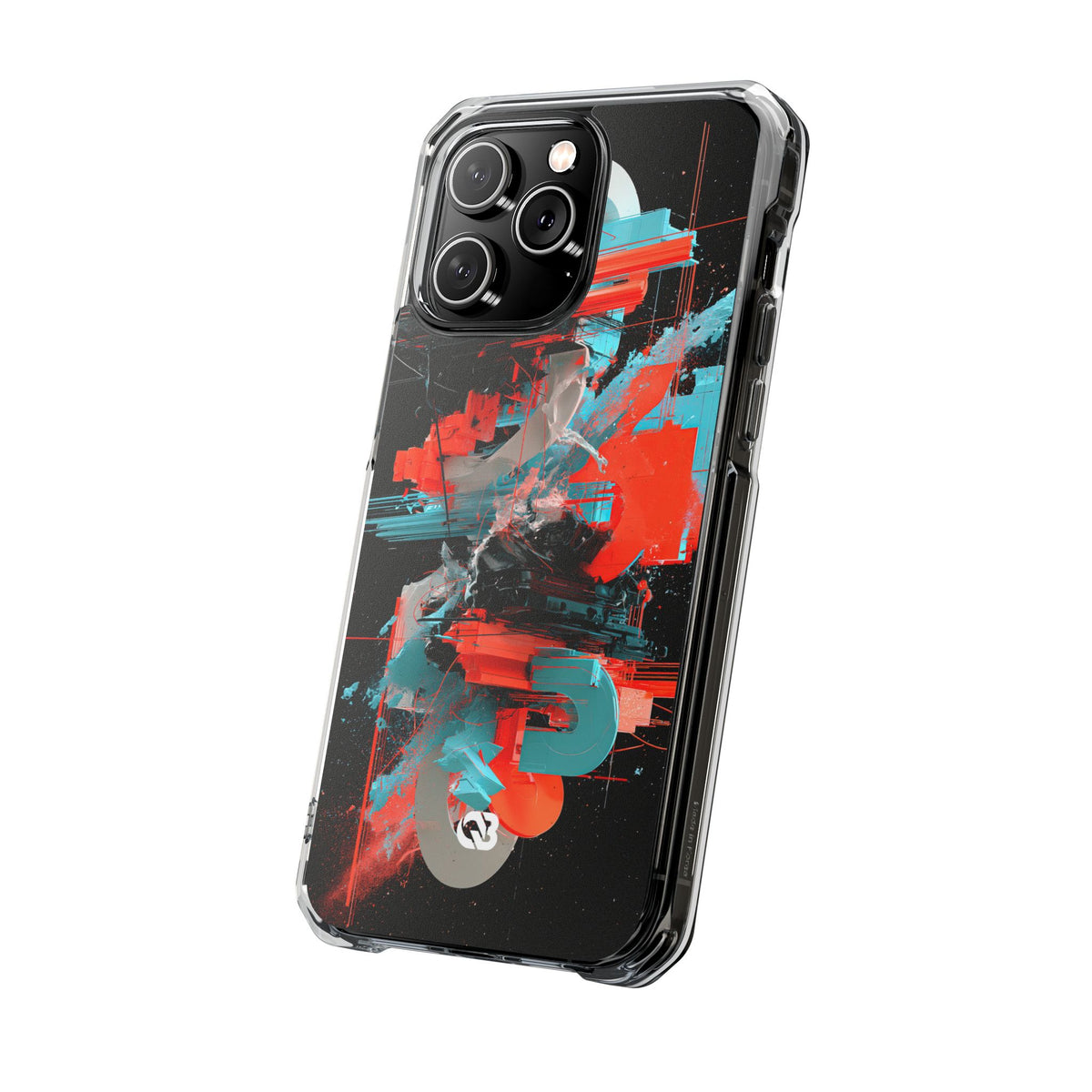 Fragmented Cyber Core · Clear Impact Magnetic Phone Case for iPhone ·  Black