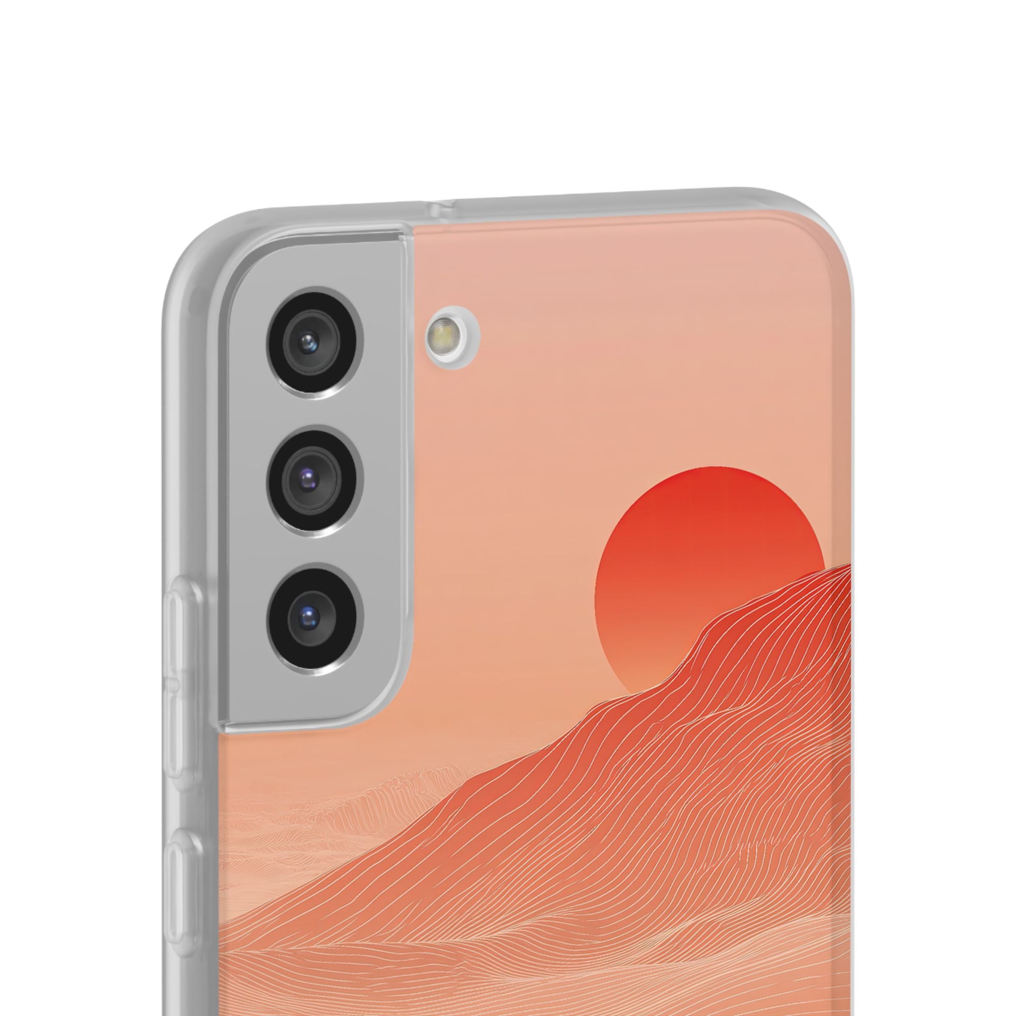 Red Lite Phone Case for Samsung - Crimson Ridge Lines