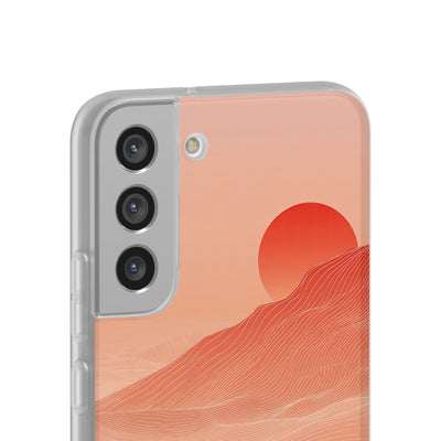 Red Lite Phone Case for Samsung - Crimson Ridge Lines