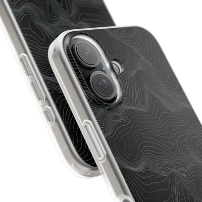 Obsidian Contour Elevation · Lite Phone Case for iPhone ·  Black