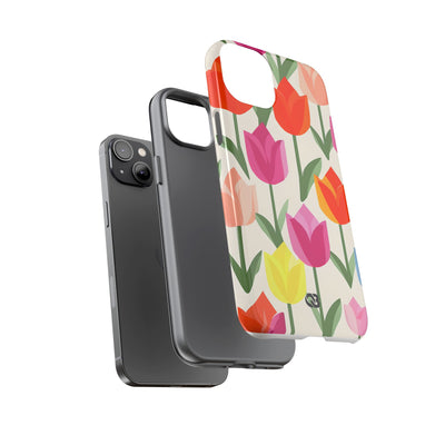 Vibrant Petal Grid · Tough Fundas para teléfono para iPhone