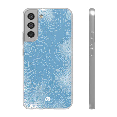 Glacial Basin Topo · Lite Phone Case for Samsung · Blue
