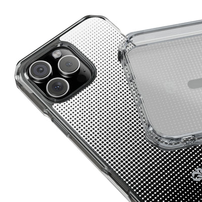 Black Impact MagSafe Phone Case for iPhone - Obsidian Halftone Flux