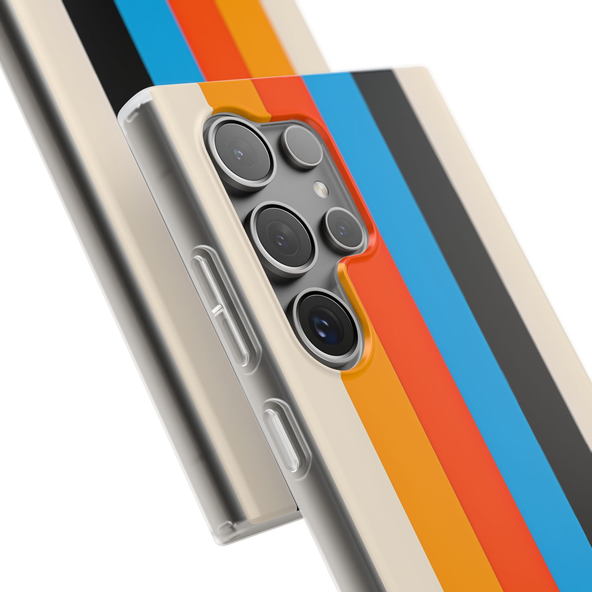 Retro Racing Stripes · Soft Handyhülle für Samsung