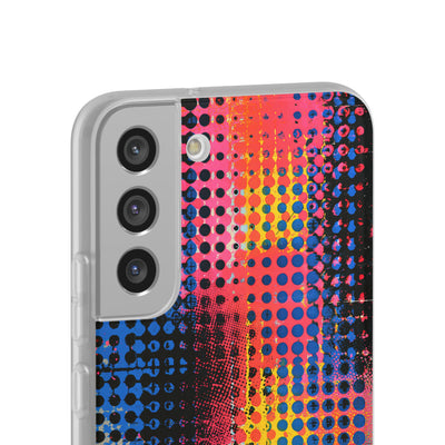 Chromatic Halftone Grid · Lite Phone Case for Samsung · Blue