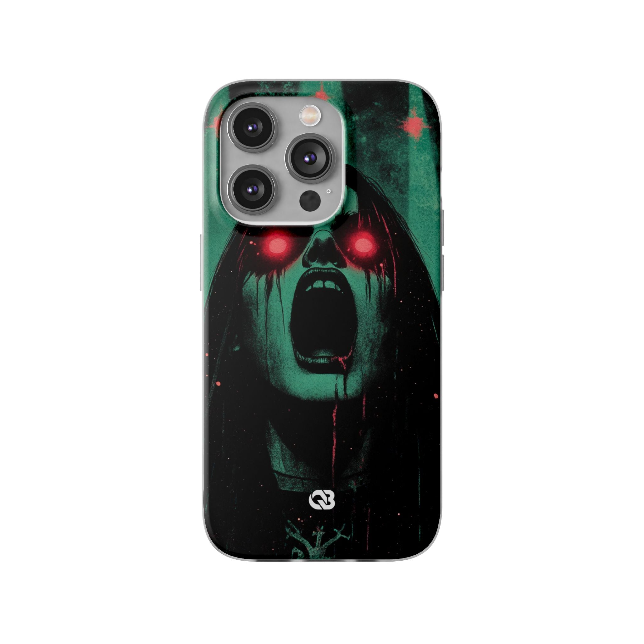 Crimson Emerald Scream · Soft Phone Case for iPhone