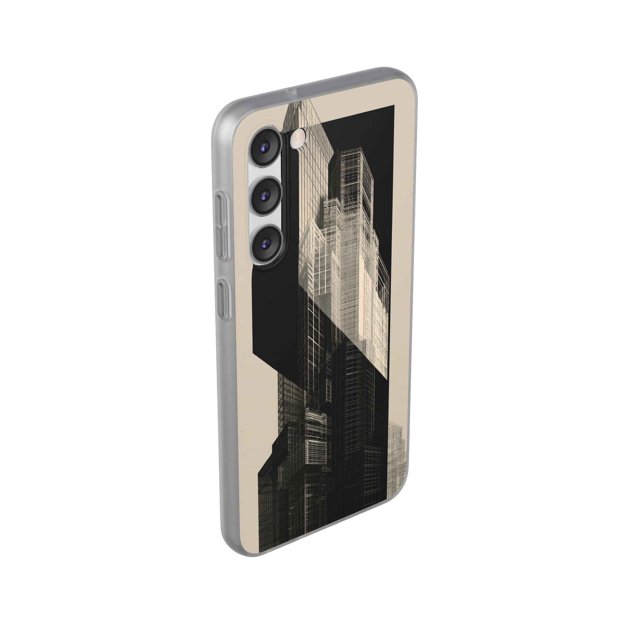 Beige Lite Phone Case for Samsung - Monolith Urban Grid