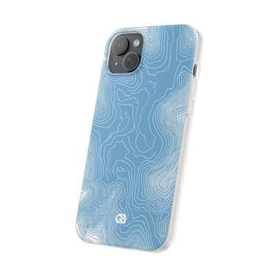 Glacial Basin Topo · Lite Phone Case for iPhone ·  Blue