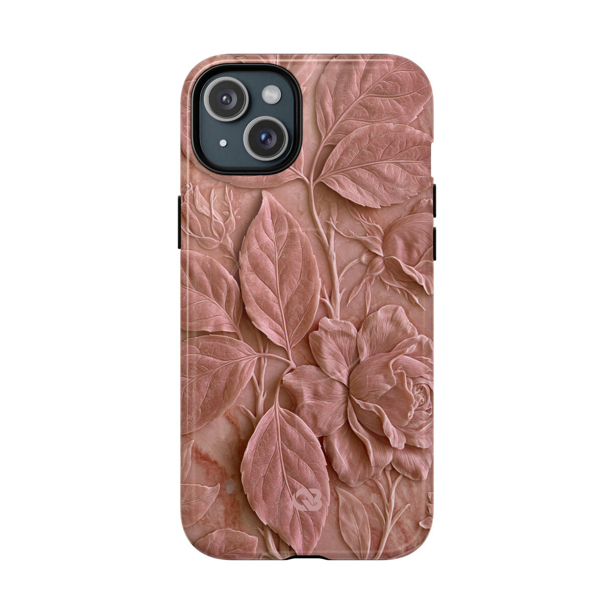 Blush Rose Relief · Tough 2.0 Magnetic Phone Case for iPhone · Pink
