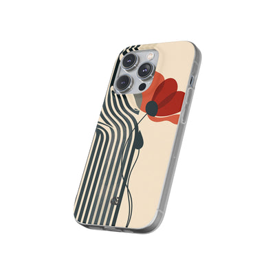 Modernist Poppy · Lite Phone Case for iPhone ·  Beige