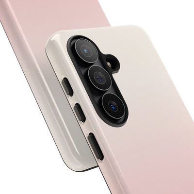 Pink Tough Phone Case for Samsung - Frosted Blush Horizon