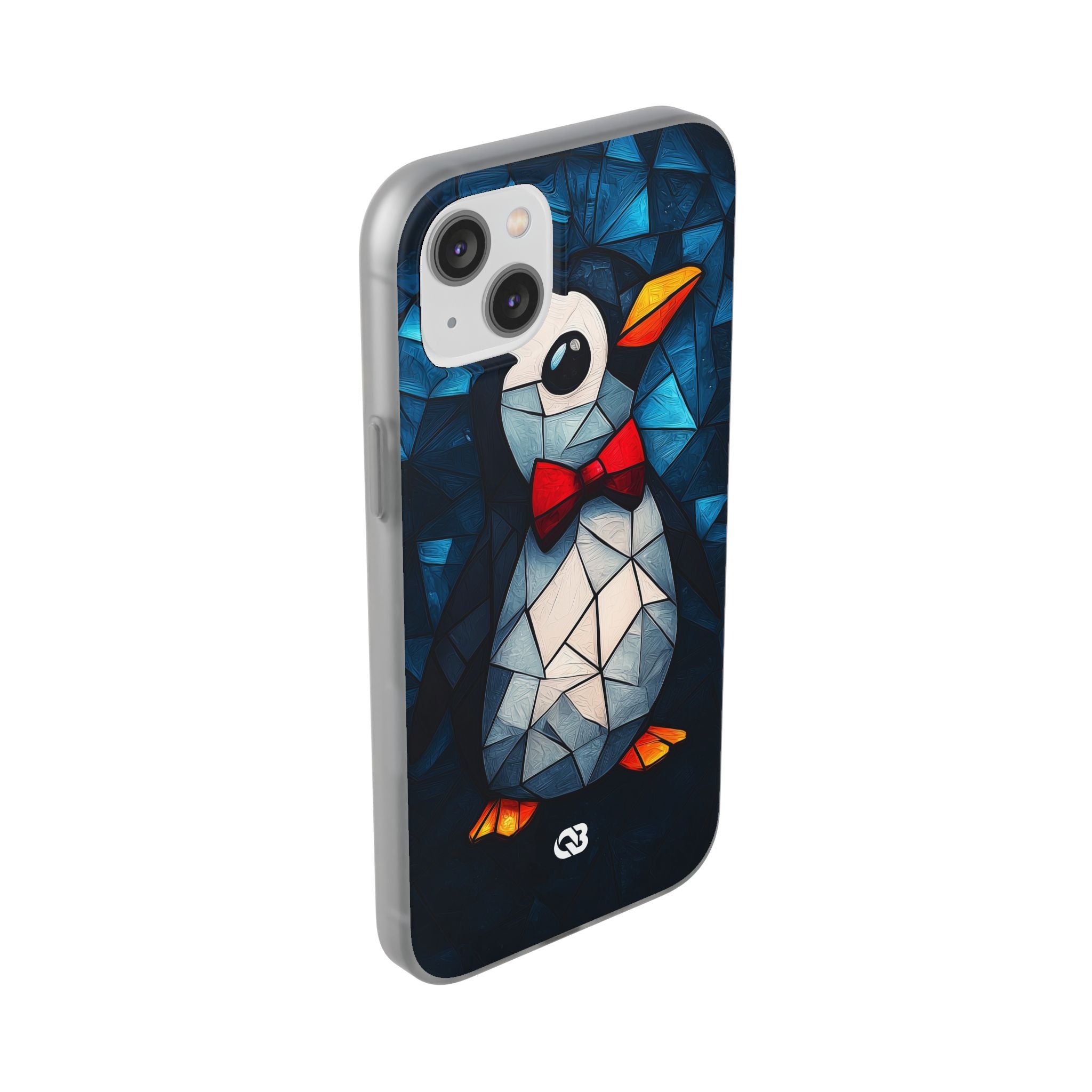 Mosaic Bowtie Penguin · Soft Phone Case for iPhone
