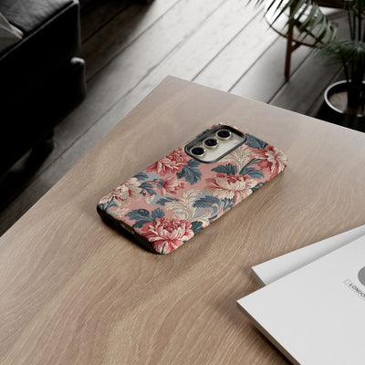 Blush Peony Jacquard · Tough Phone Case for Samsung · Pink