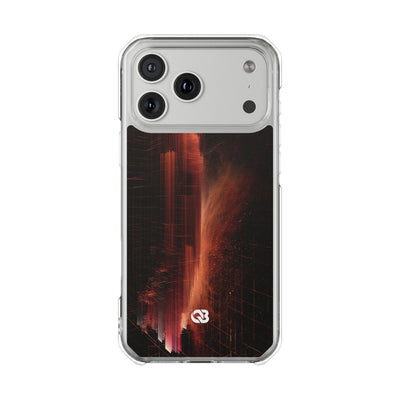 Luminous Monolith · Clear Impact Magnetic Phone Case for iPhone · Black