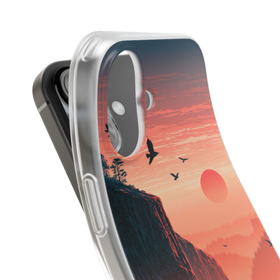 Orange Lite Phone Case for iPhone - Crimson Ridge Flight