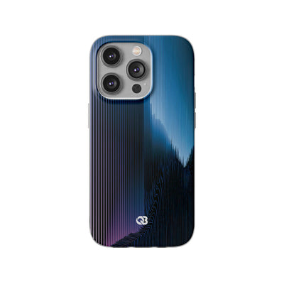 Blue Lite Phone Case for iPhone - Indigo Distortion Wave
