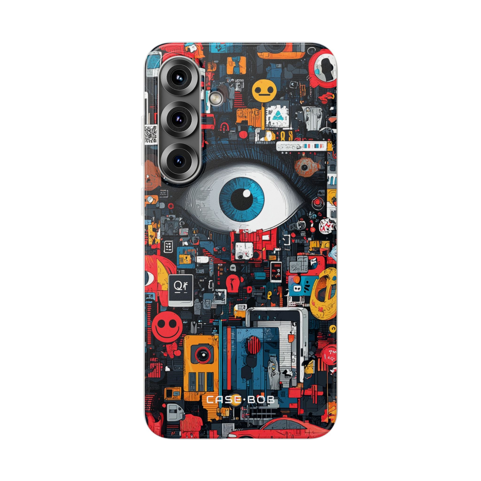 Blue Eye Mosaic Samsung S25 Plus Case - Soft