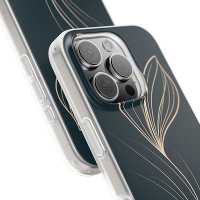 Teal Lite Phone Case for iPhone - Sandstone Silk Flora
