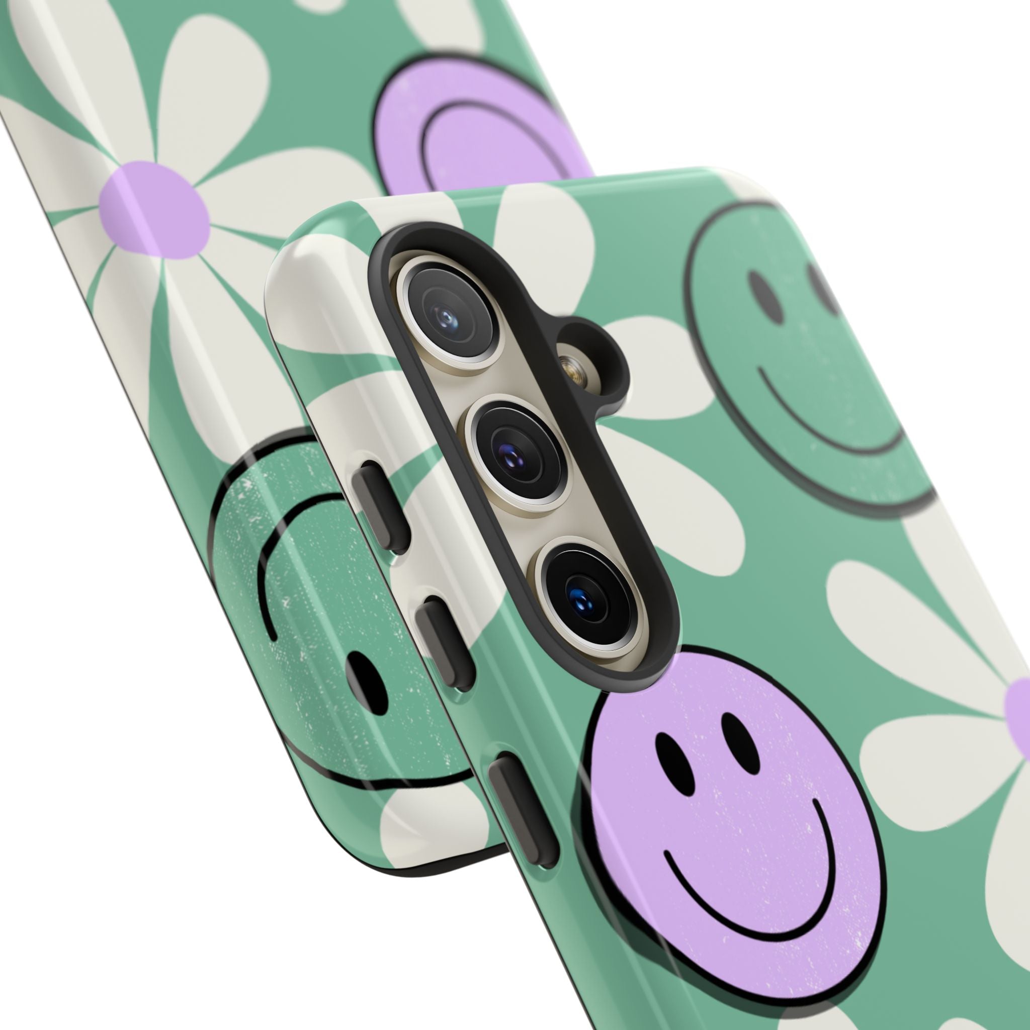Smiley Daisy Glow Samsung S24 Case - Tough