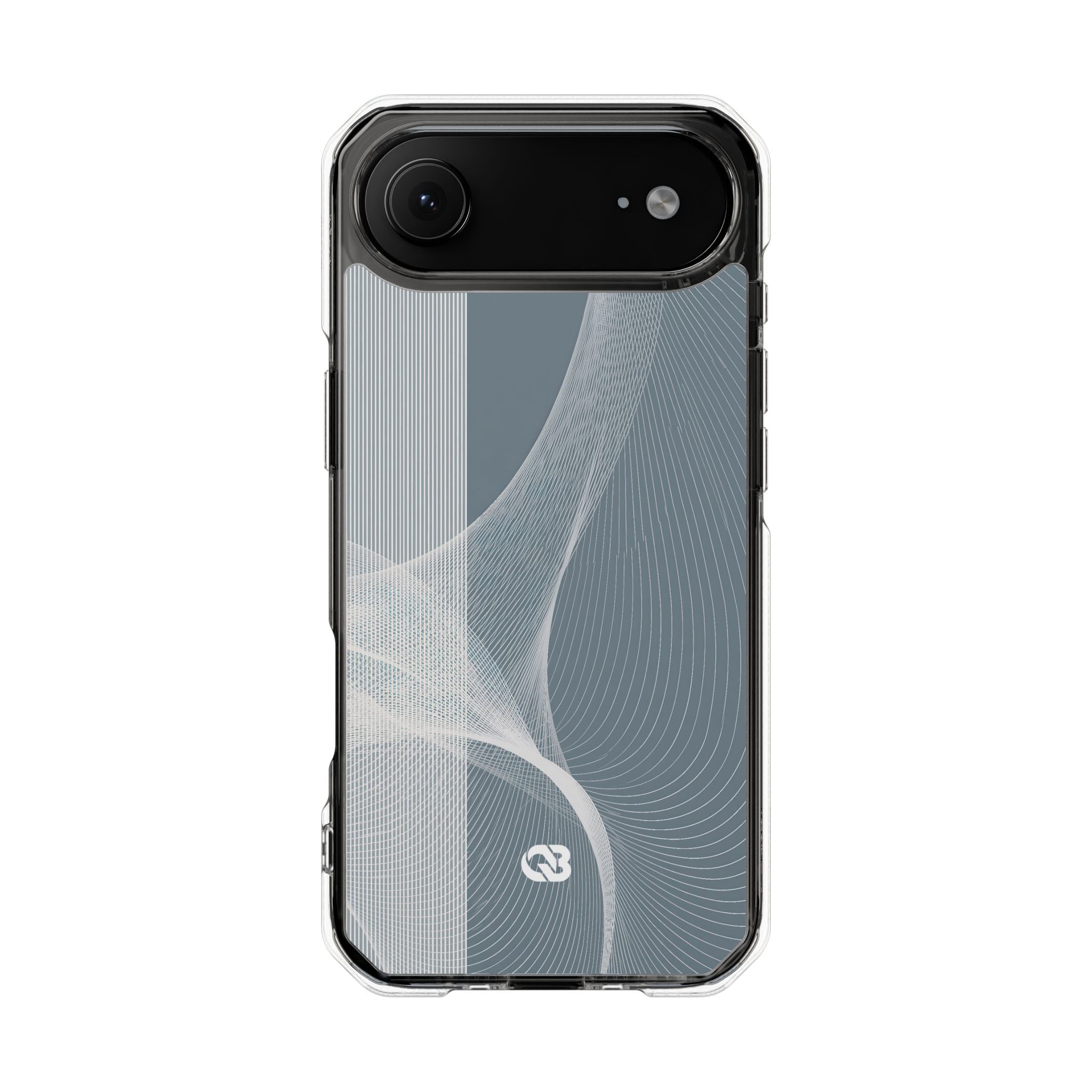 Grey Impact MagSafe Phone Case for iPhone - Slate Mesh Horizon