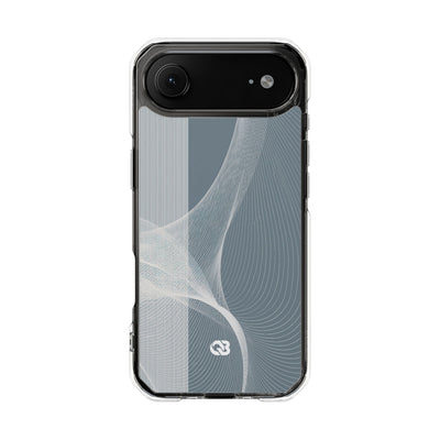 Grey Impact MagSafe Phone Case for iPhone - Slate Mesh Horizon