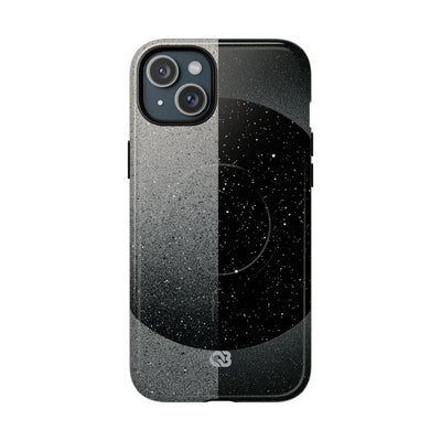 Black Tough 2.0 Magsafe Phone Case for iPhone - Lunar Static Orbit