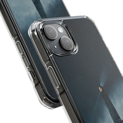 Nordic Coastal Beacon · Clear Impact Magnetic Phone Case for iPhone · Blue