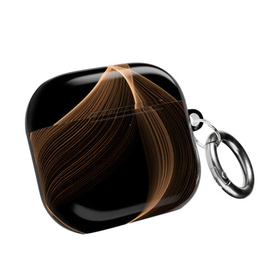 Amber Contour Flow · Hard Case for AirPods & AirPods Pro · Black