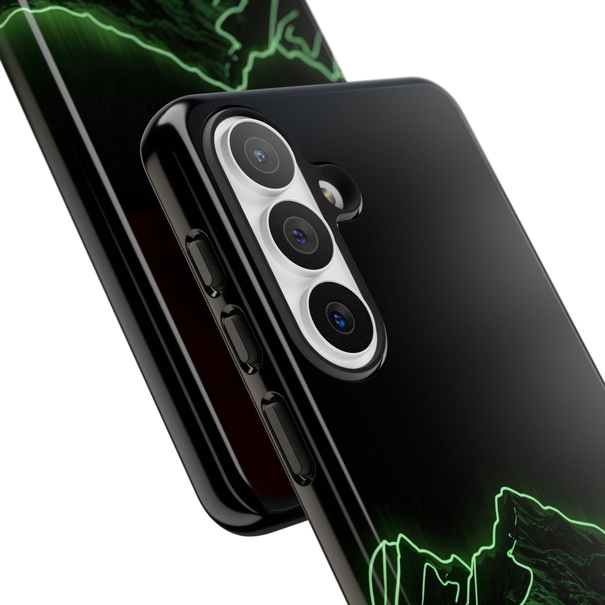 Nordic Mountain Contour · Tough Phone Case for Samsung · Black