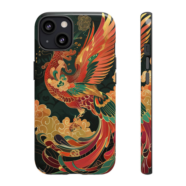 Imperial Phoenix Ascent · Tough Phone Case for iPhone · Red