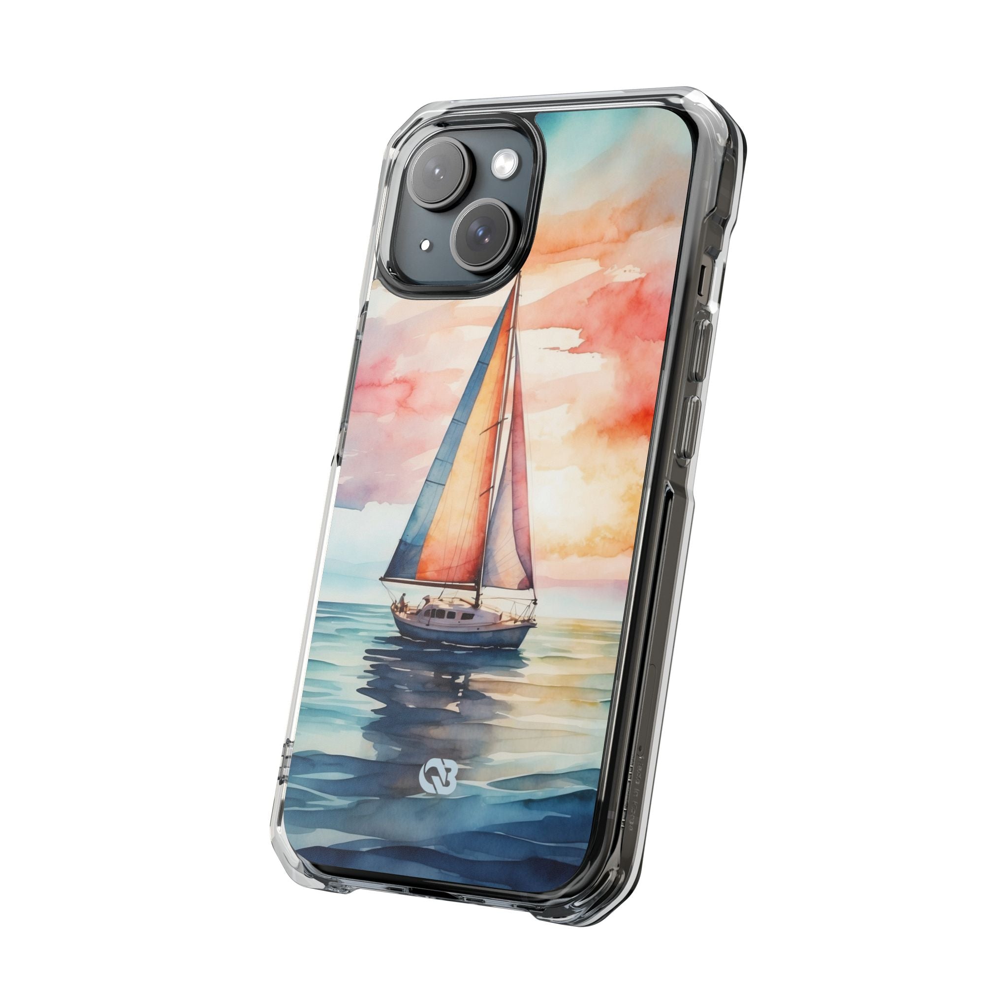 Crimson Horizon Sail · Impact Phone Case for iPhone · Magsafe