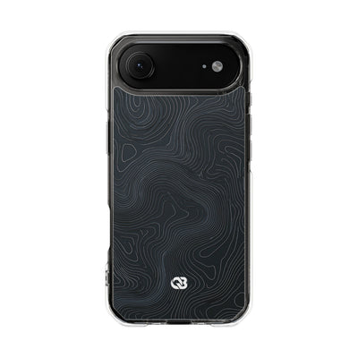 Obsidian Elevation · Clear Impact Magnetic Phone Case for iPhone ·  Black