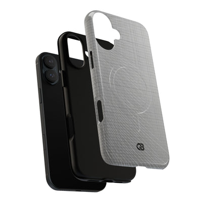 Grey Tough 2.0 Magsafe Phone Case for iPhone - Chrome Mesh Warp