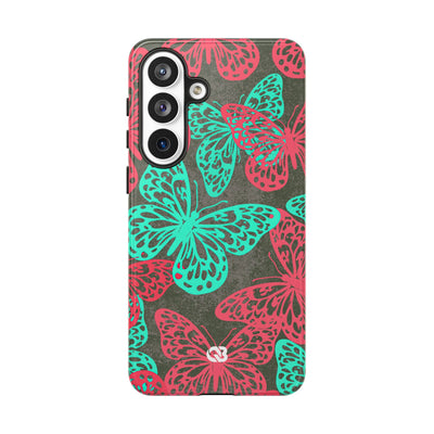 Electric Papillon · Tough Phone Case for Samsung · Pink