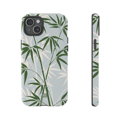 Green Tough Phone Case for iPhone - Kyoto Bamboo Canopy