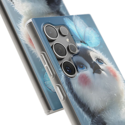 Frosty Penguin Glow · Soft Phone Case for Samsung