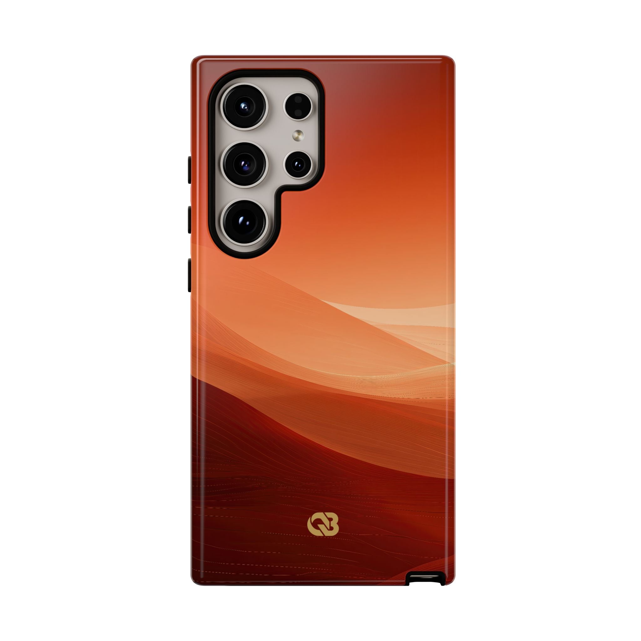 Orange Tough Phone Case for Samsung - Crimson Dune Gradient