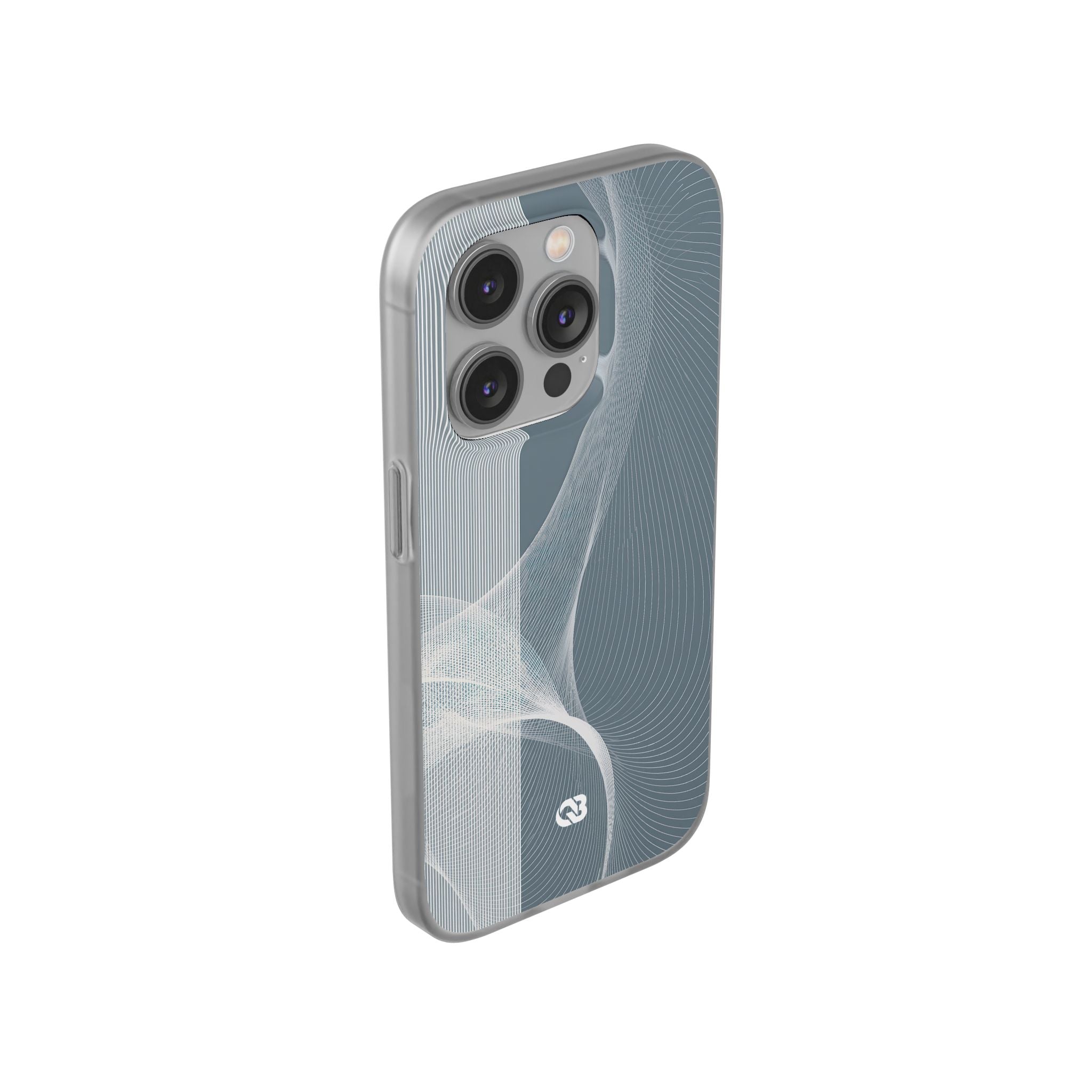 Grey Lite Phone Case for iPhone - Slate Mesh Horizon